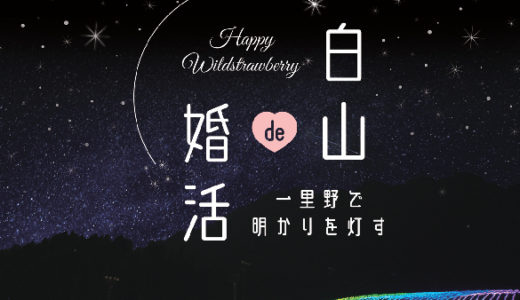 【申込受付中】Happy Wildstrawberry白山de婚活　～一里野で明かりを灯す～　6月25日（土）石川県白山市での開催です。美しいイルミネーション作りに挑戦してみましょう。午後からの開催ですので、昼食は済ませてきてくださいね。